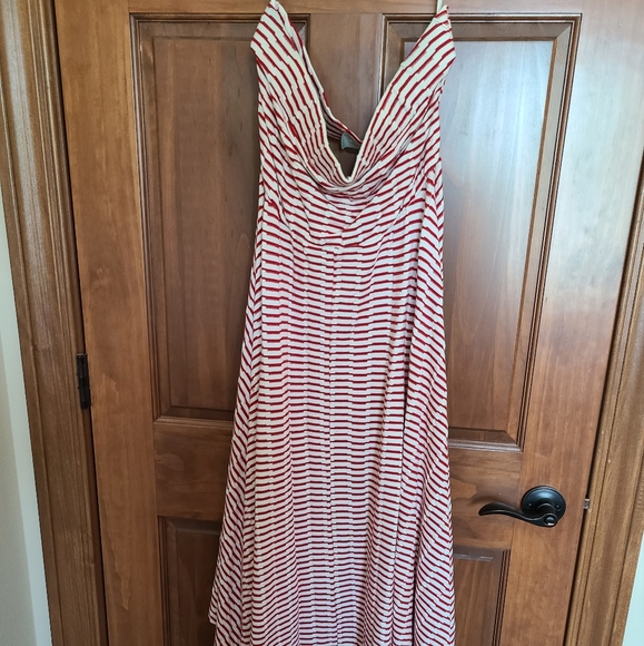 Anthropologie Maeve Coleta white and red striped dress, size Large - Picture 5 of 6